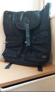 Porter Tokyo Tanker Daypack Rucksack Black (黑色索繩背囊)