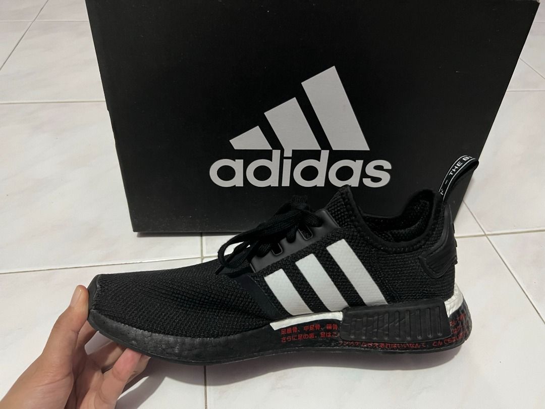 Preloved Adidas Original NMD R1 BLACK Men s Fashion Footwear