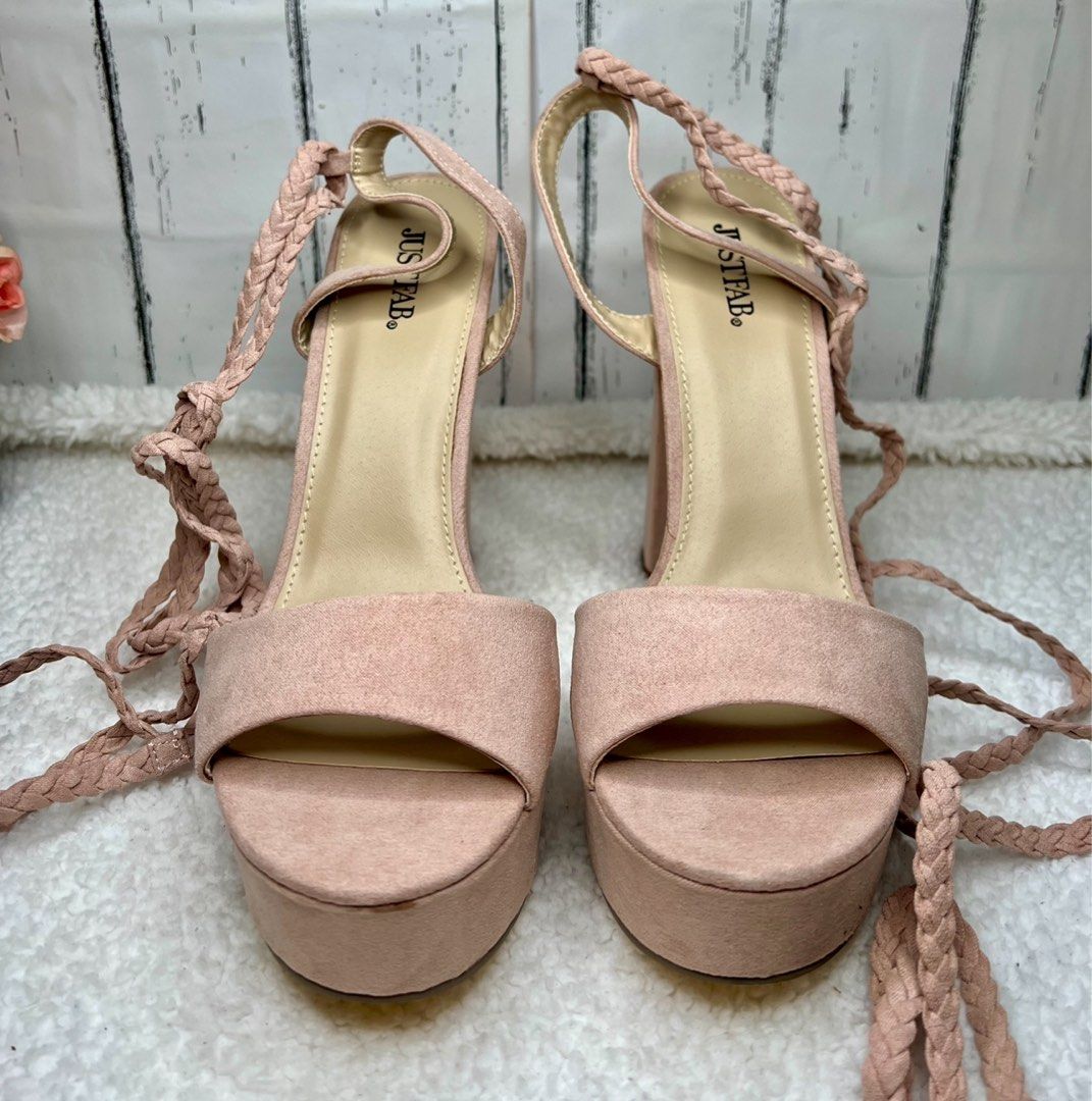 Blush platform heels store