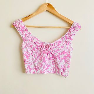 Primark Pink Rayon Crop Top
