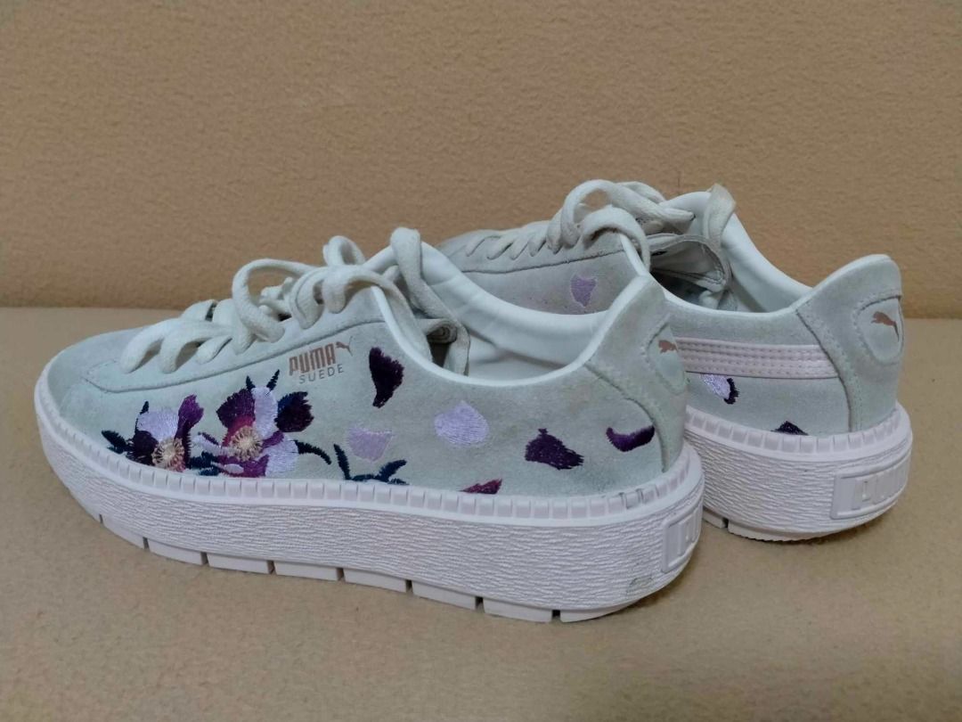 Puma platform trace flowery deals