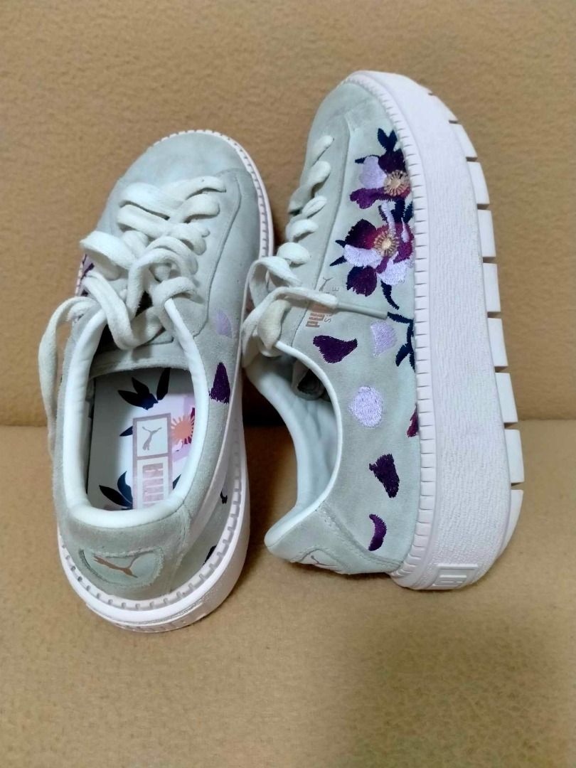puma platform trace flowery Women s Fashion Footwear Sneakers