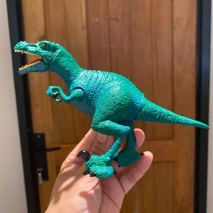 RARE Playmates 2005 Paleopatrol Green Raptor TMNT Jurassic Dinosaurus ...