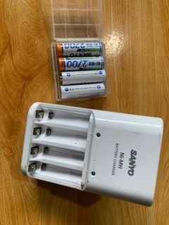 Rechargeble Batteries with Charger