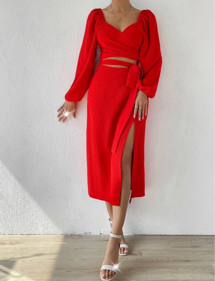 Red Dress uk 14 Women s Fashion Dresses Sets Dresses on Carousell