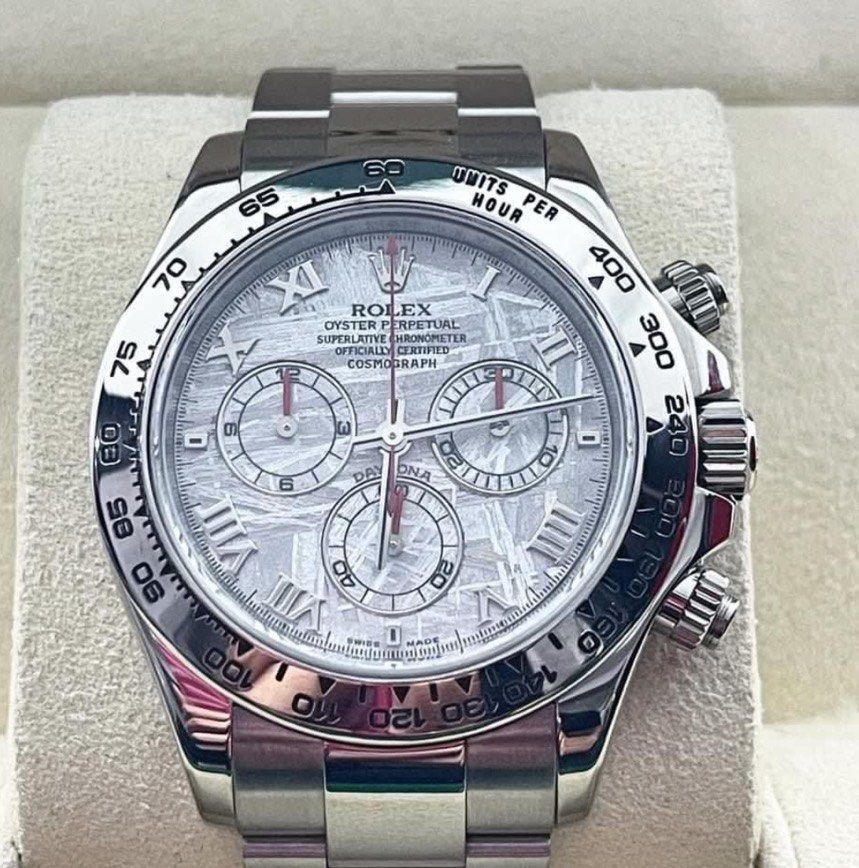 Daytona white gold meteorite dial online