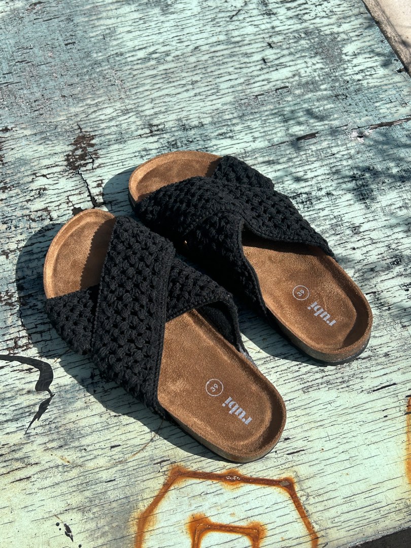 Rubi Crossover Slides, Women's Fashion, Footwear, Flats & Sandals on