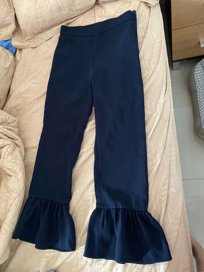 Ruffle Pants zara Fesyen Wanita Pakaian Wanita Bawahan di Carousell