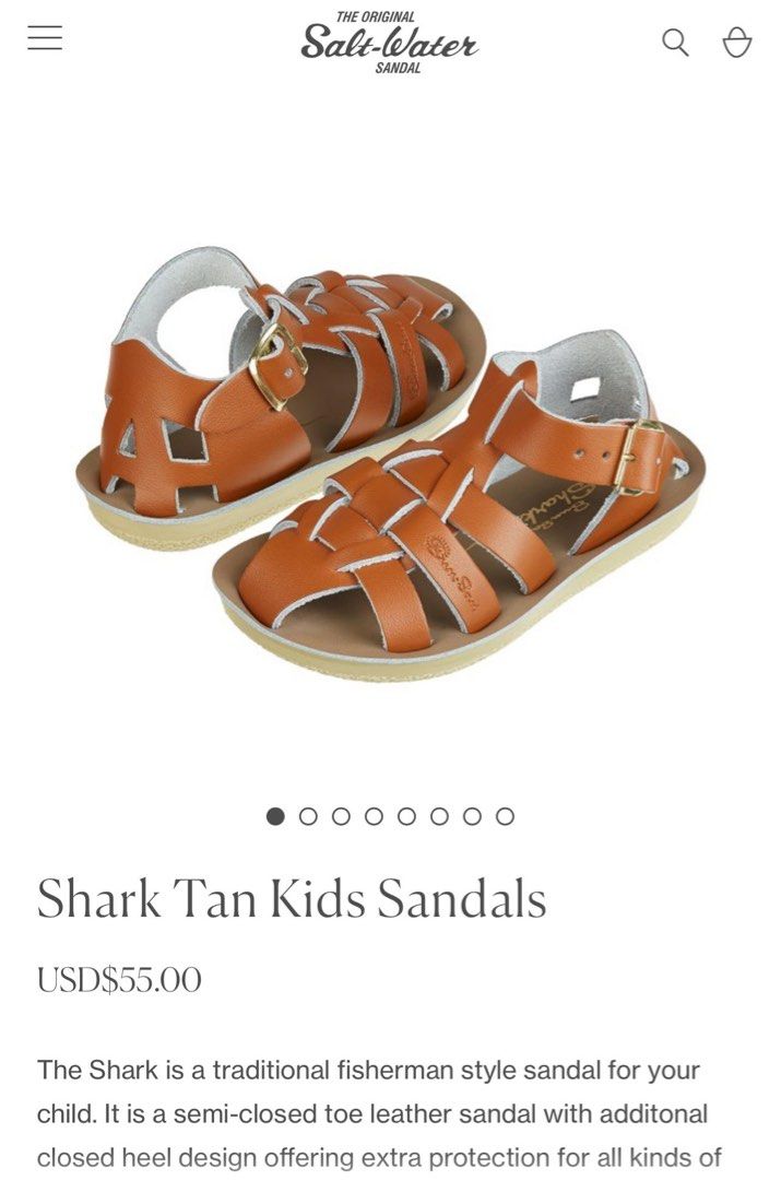 Salt Water Brown Sandal Unisex Kids' Shoes for sale | eBay