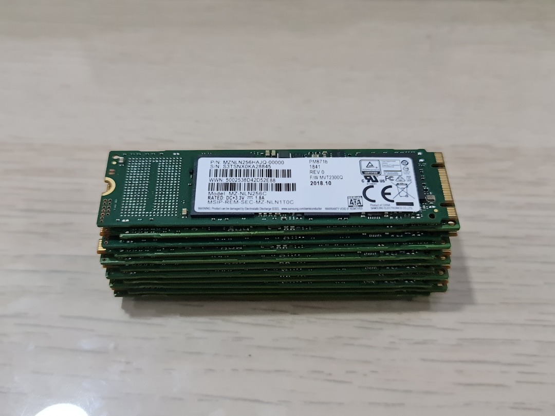 SAMSUNG SSD PM871b 256GB M.2 2280 SATA B M key freeshipping