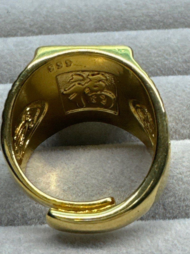 Sand Gold Men s Ring CNY Sale