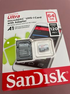 SanDisk 64gb microSD with adapter