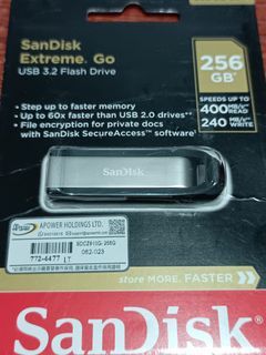 AUTHENTIC!! SanDisk  Extreme Go USB 3.2 GEN 1 (256GB CZ810)
