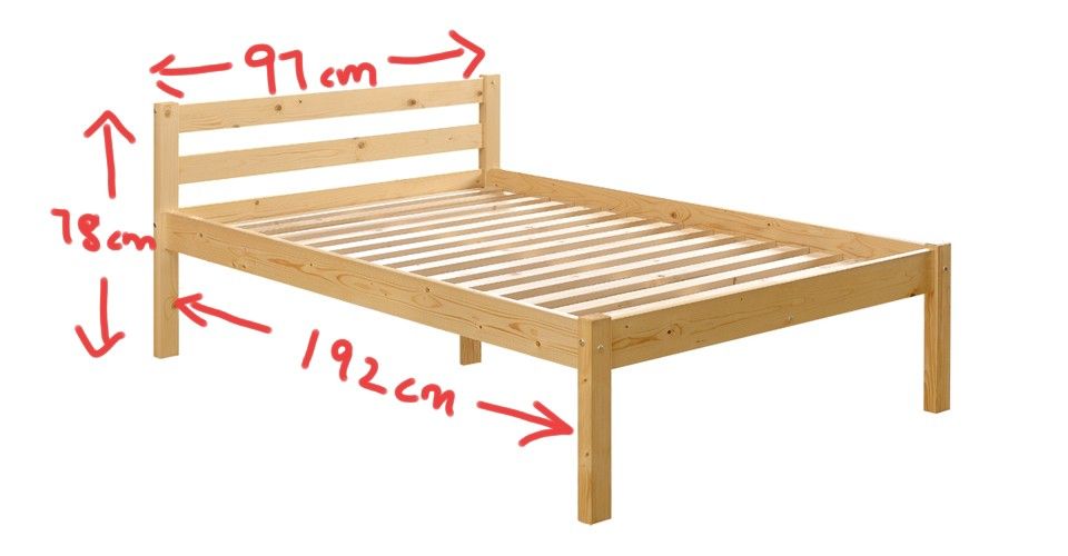 Seahorse wooden bed clearance frame