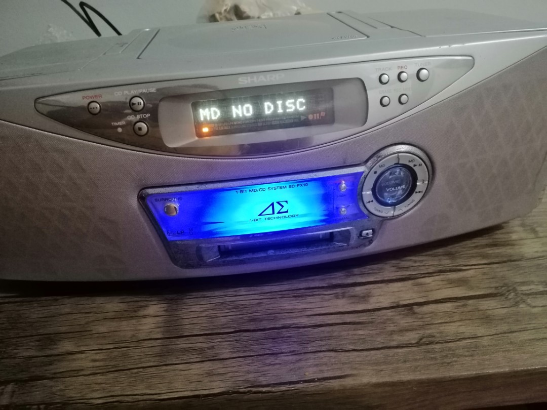 Sharp MD player CD SYSTEM SD FX10