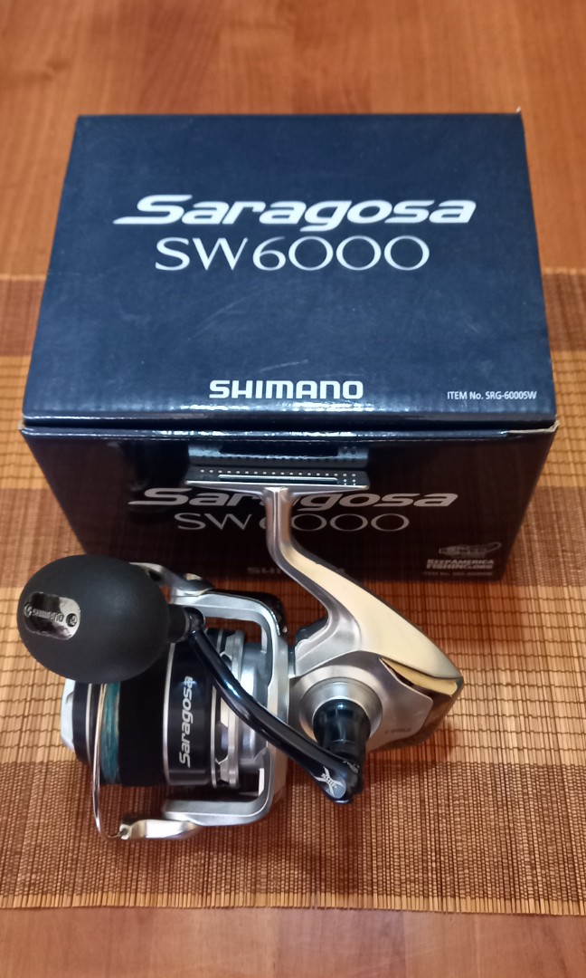 SHIMANO Saragosa SW6000 PG with 5.7 gear ratio, Sports Equipment, Fishing  on Carousell