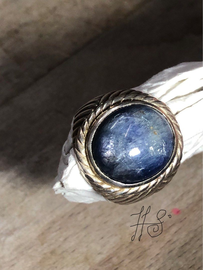 Silver ring sapphire nilam Men s Fashion Watches Accessories