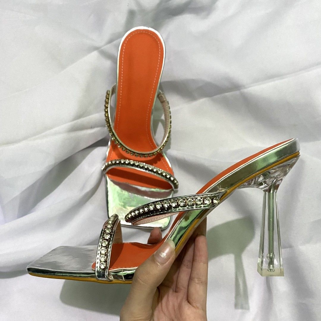 Transparent heels size top 12