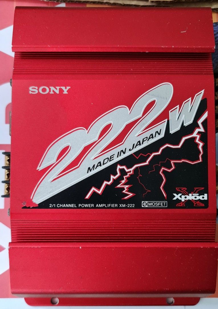 Sony Xplod Power Amplifier XM222, Car Accessories, Accessories on