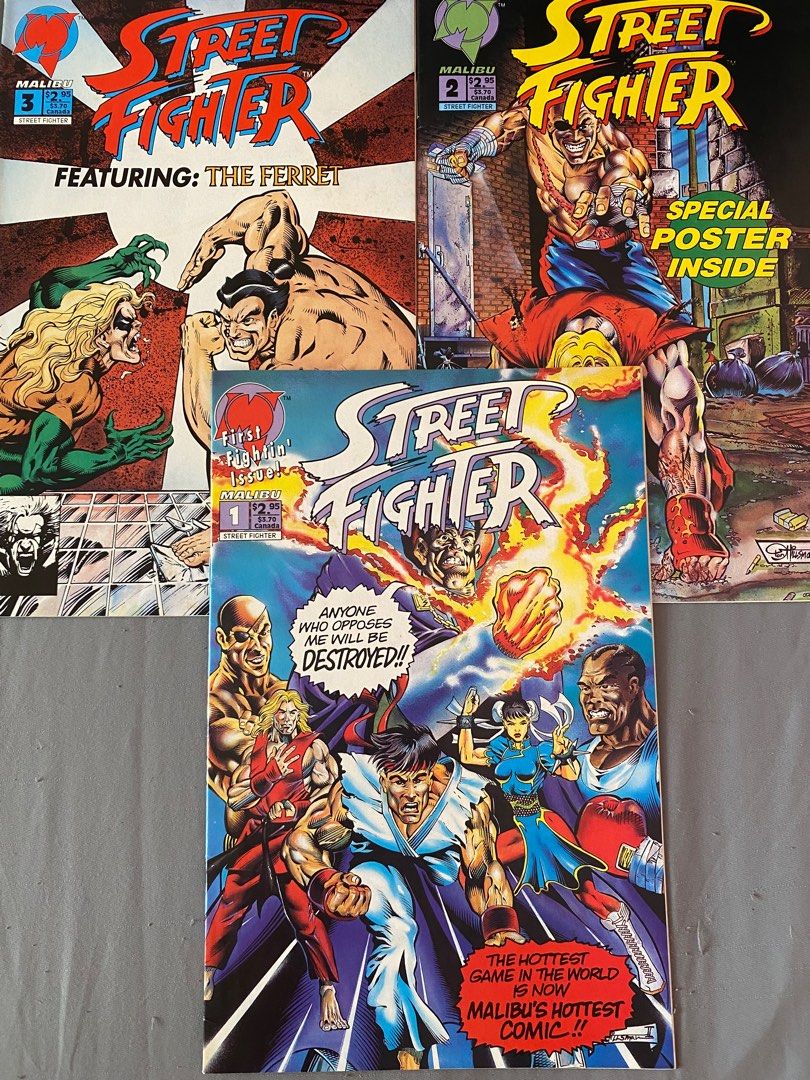 STREET FIGHTER 1993 Malibu Comics #1, #2, #3 Issue (Category: Comics & Manga) located in Quezon City. Submitted by comics.kolikx (Listing ID 1269051676, Image 1). Description: .