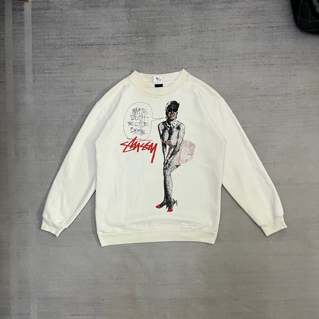 Sweatshirt Stussy Marilyn Monroe photo vantage 80s