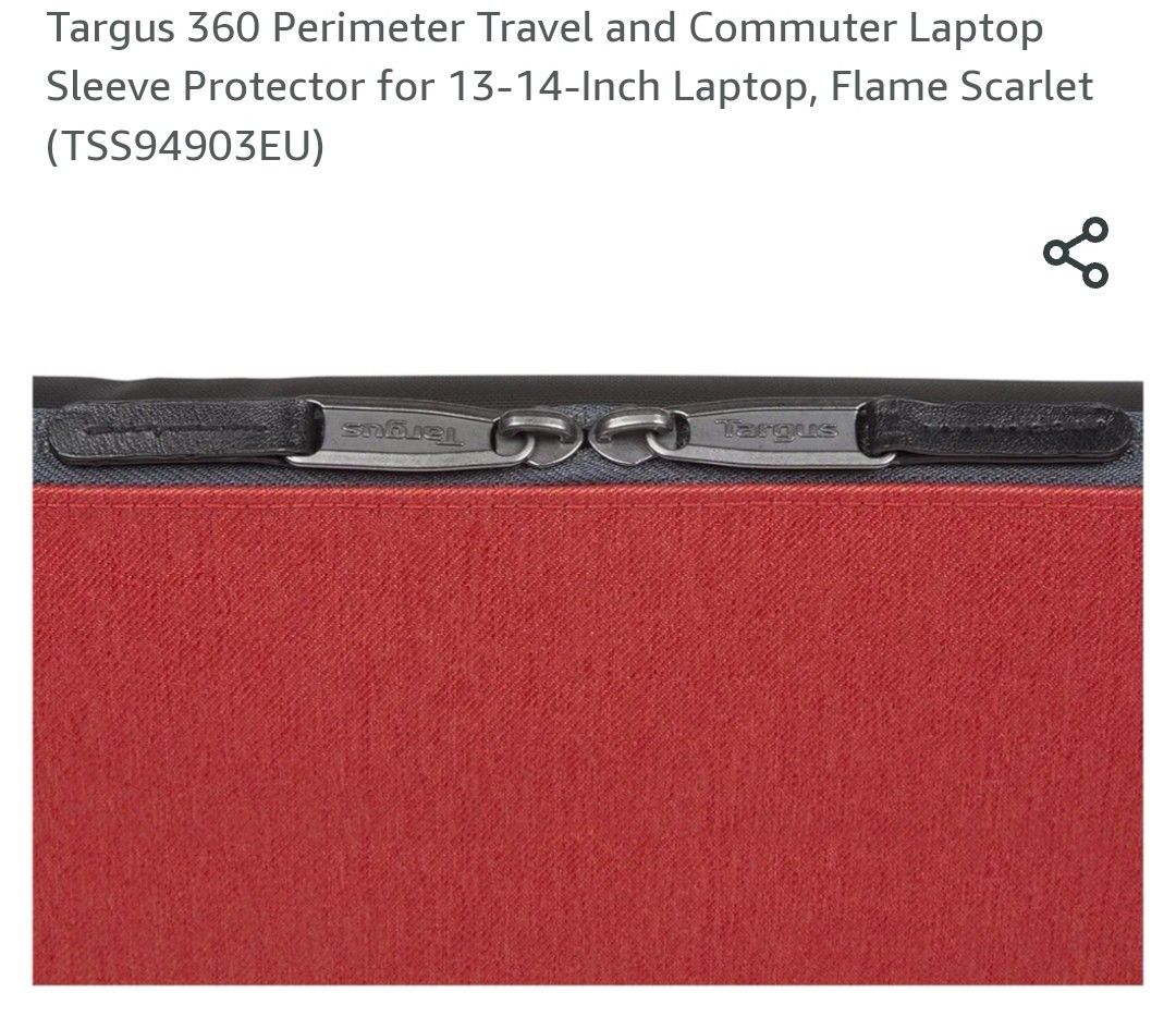 Targus 360 Perimeter Travel and Commuter Laptop Sleeve Protector