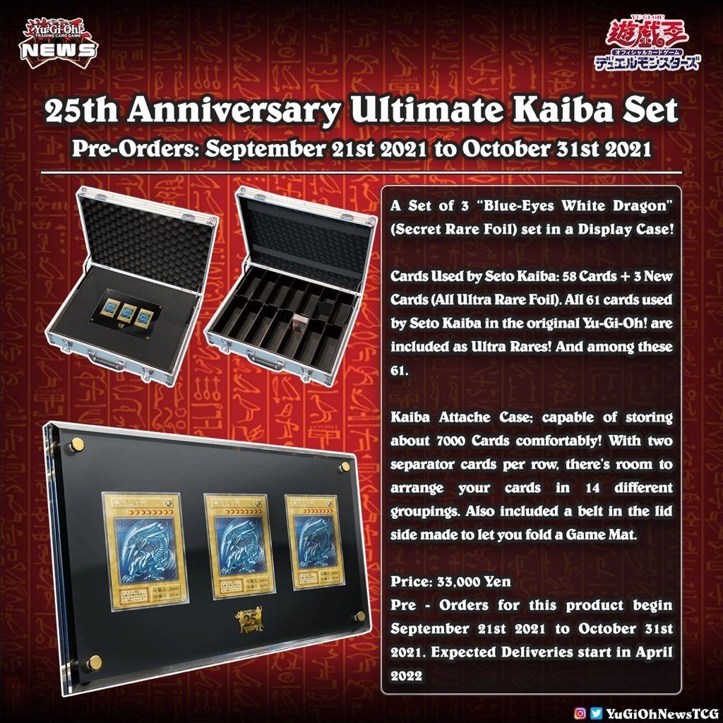 YU-GI-OH! TRADING CARD GAME 25th ANNIVERSARY ULTIMATE KAIBA SET – Yu-Gi-Oh!  TRADING CARD GAME