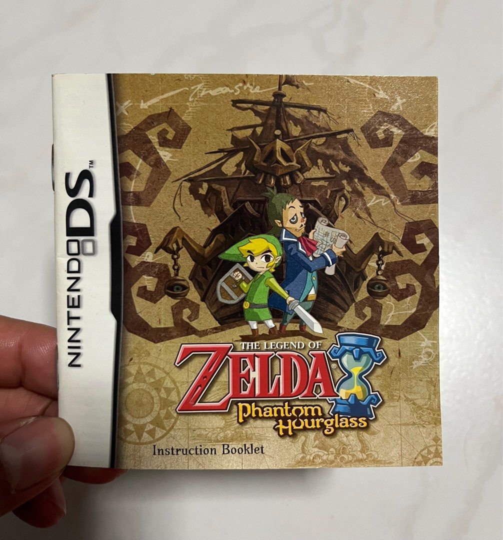 THE LEGEND OF ZELDA PHANTOM HOURGLASS NINTENDO DS BOOKLET ONLY, Video ...