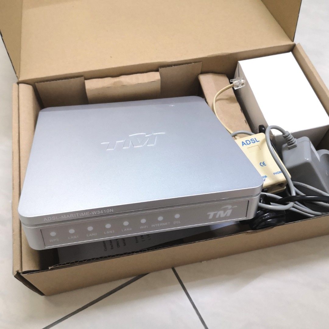 TM Wifi Modem Router INNACOMM W3410N ASDL MARITIME, Computers & Tech ...