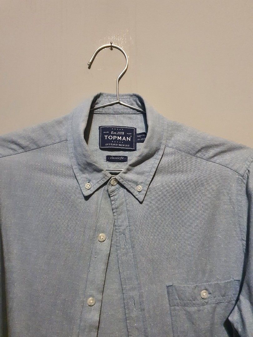 Long Sleeve Topman Grey Shirt Topman Long Sleeve Shirt Original