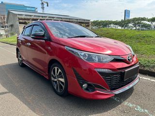 Toyota Yaris 1.5 S CVT TRD 2019 Red Metallic AT low km service record cukup 35jt saja