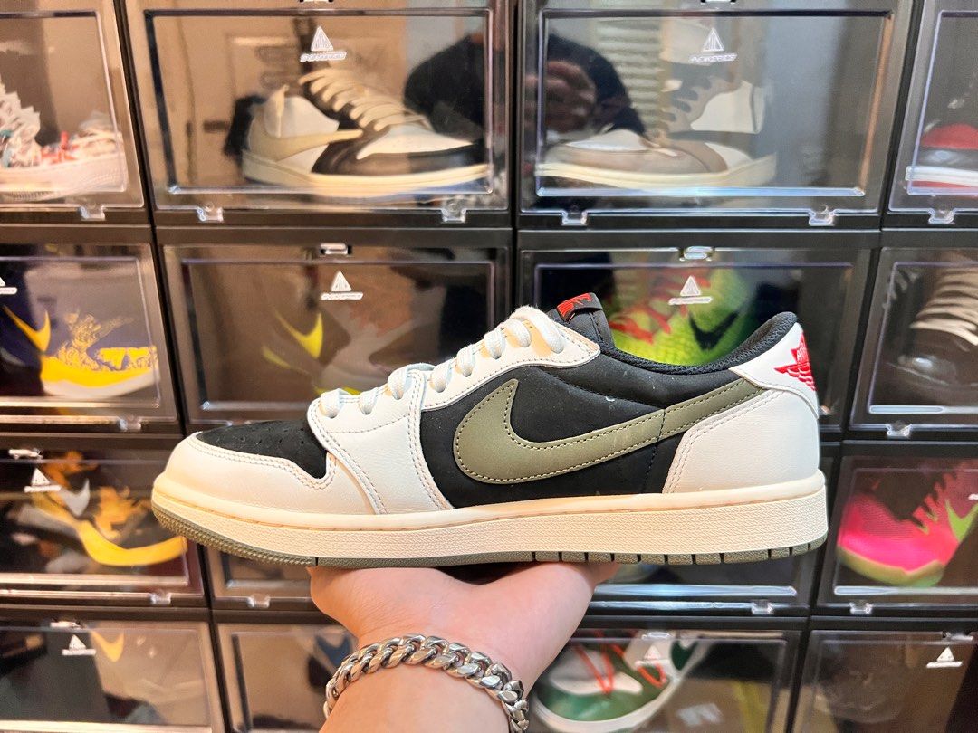 Travis Scott X Nike Air Jordan 1 Low OG “Olive”倒勾橄欖綠 us10 28cm 已售出