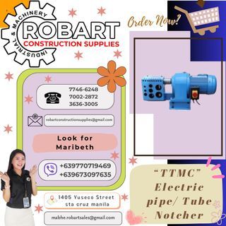 “TTMC” Electric pipe/ Tube Notcher