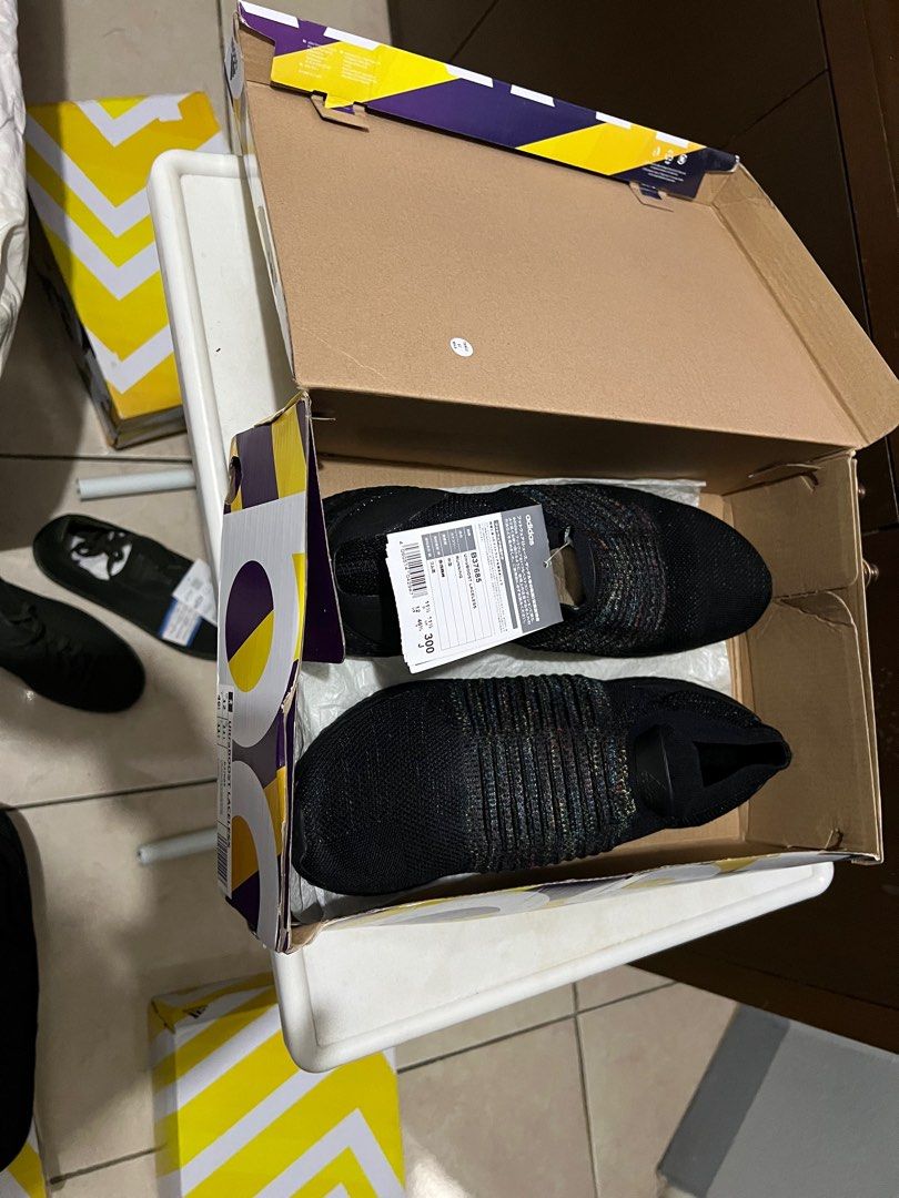Ultra boost laceless triple black/multicolor sales