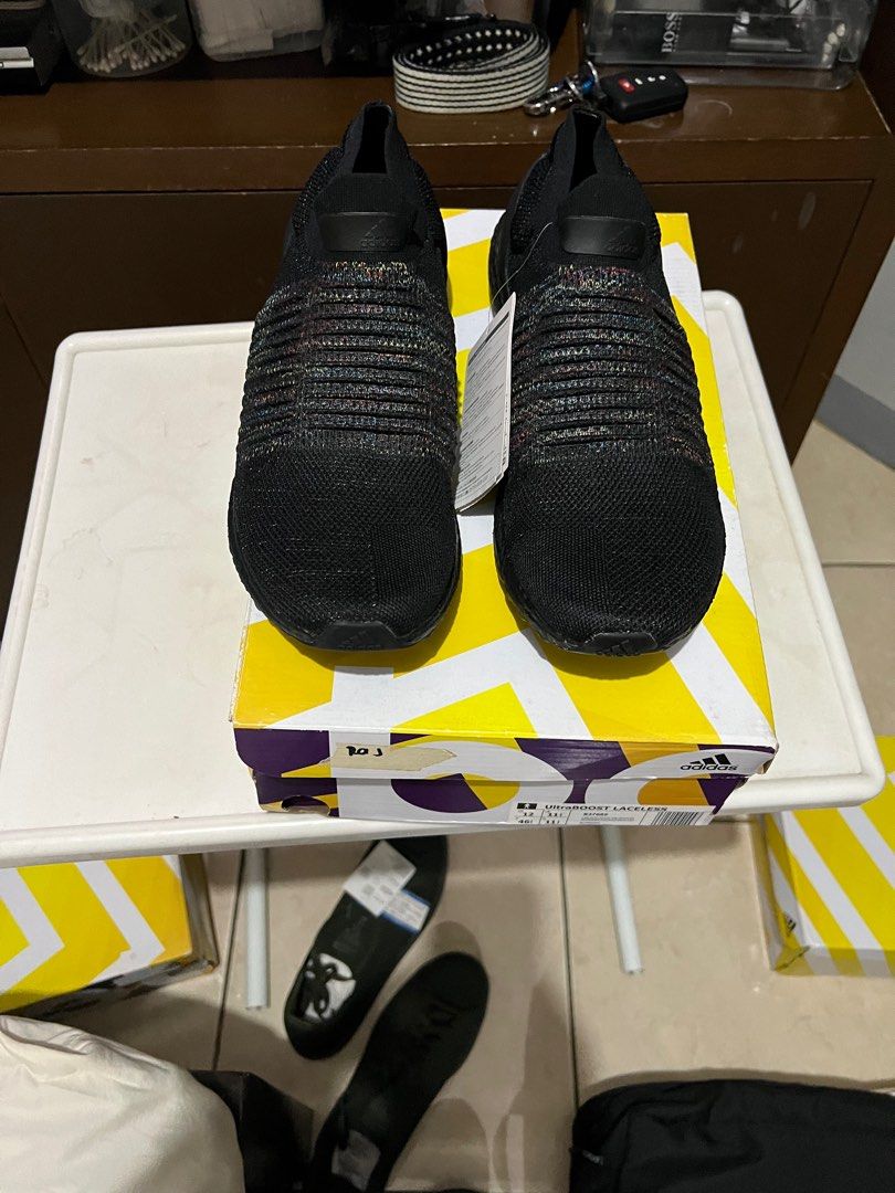 ULTRABOOST LACELESS BLACK MULTICOLOR Men s Fashion Footwear