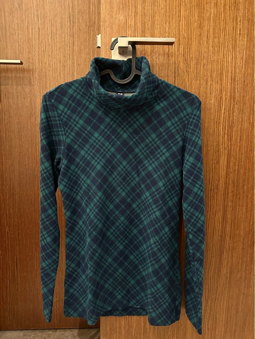 Checkered turtleneck hot sale