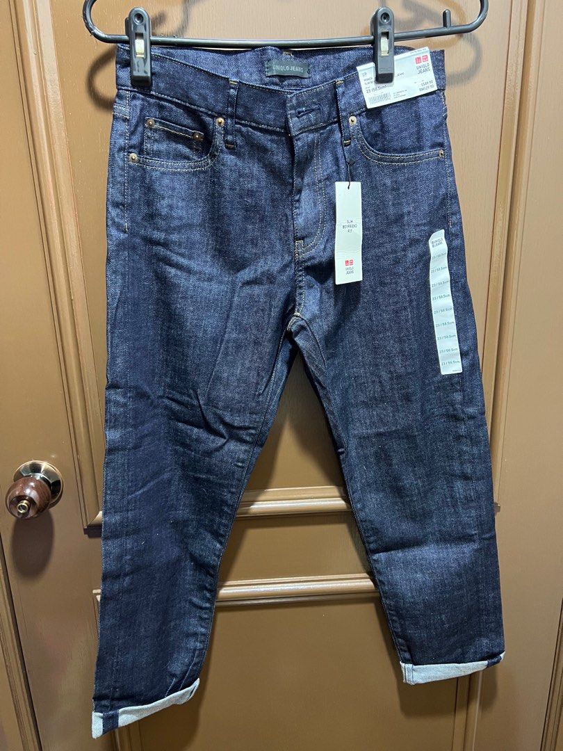 Uniqlo Slim Boyfriend Fit Ankle Jeans, Women's Fashion, Bottoms