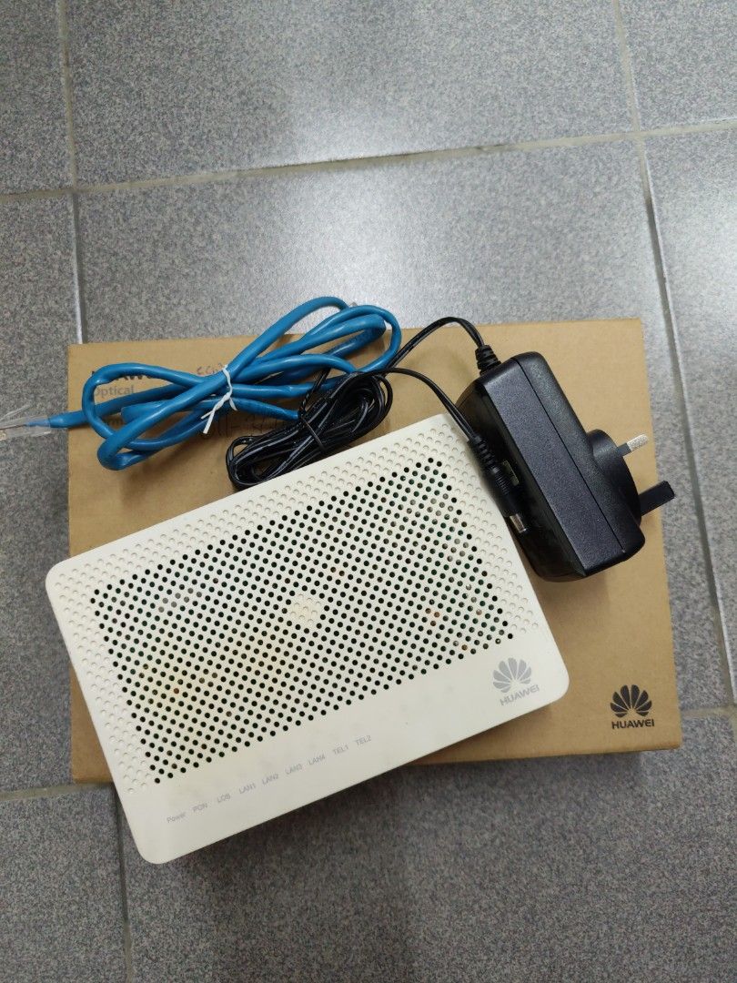 Used Huawei Echolife Hg8240h5 Gpon Terminal Fibre Optic Modem Announcements On Carousell 2711