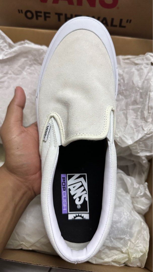 Vans slip on pro rubber hot sale print marshmallow