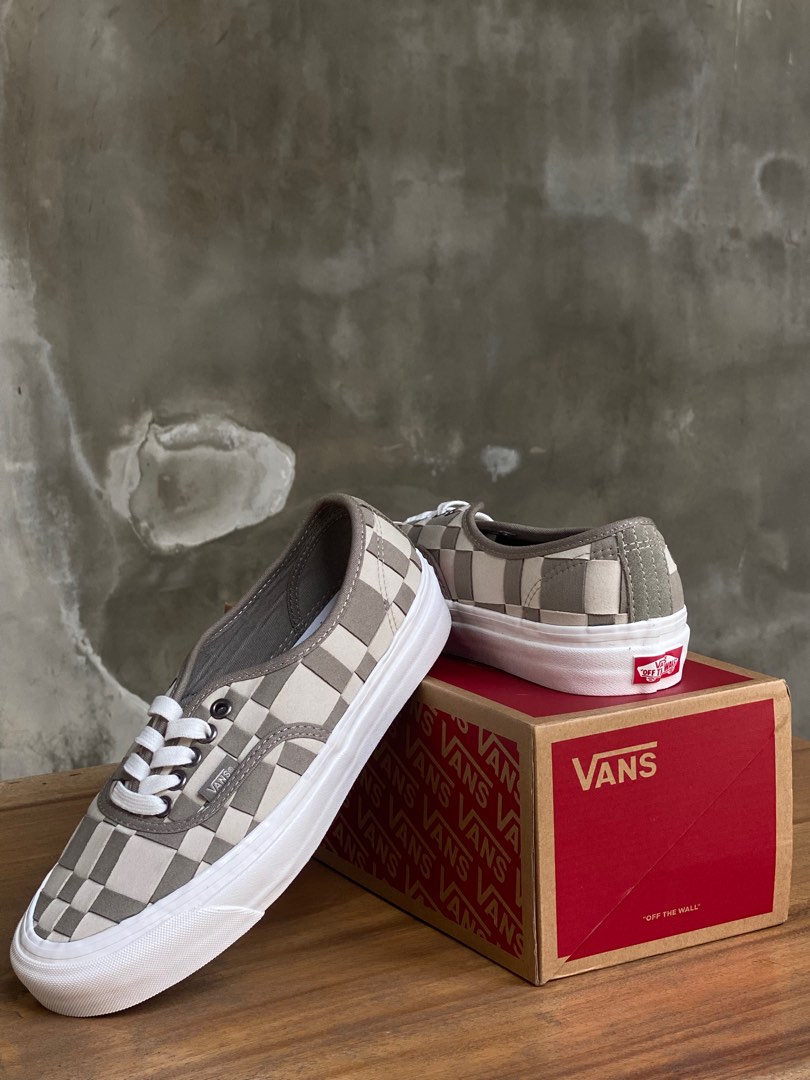 Woven online checkered vans