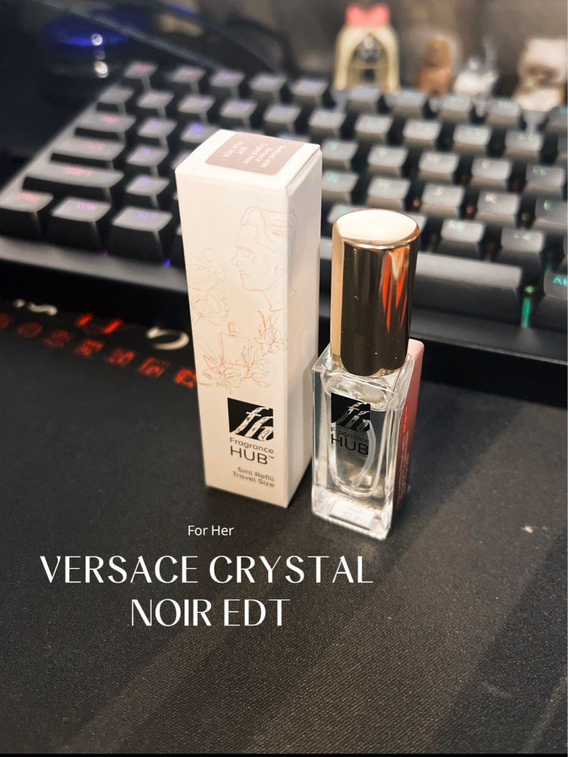 Versace Crystal Noir EDT 5ml Beauty Personal Care Fragrance