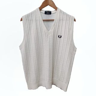 Vintage Fred Perry cableknit vest