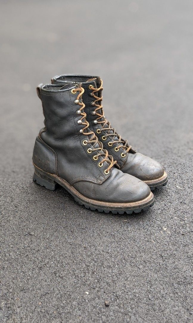 Vintage logger boots online