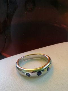 VParis silver ring size6