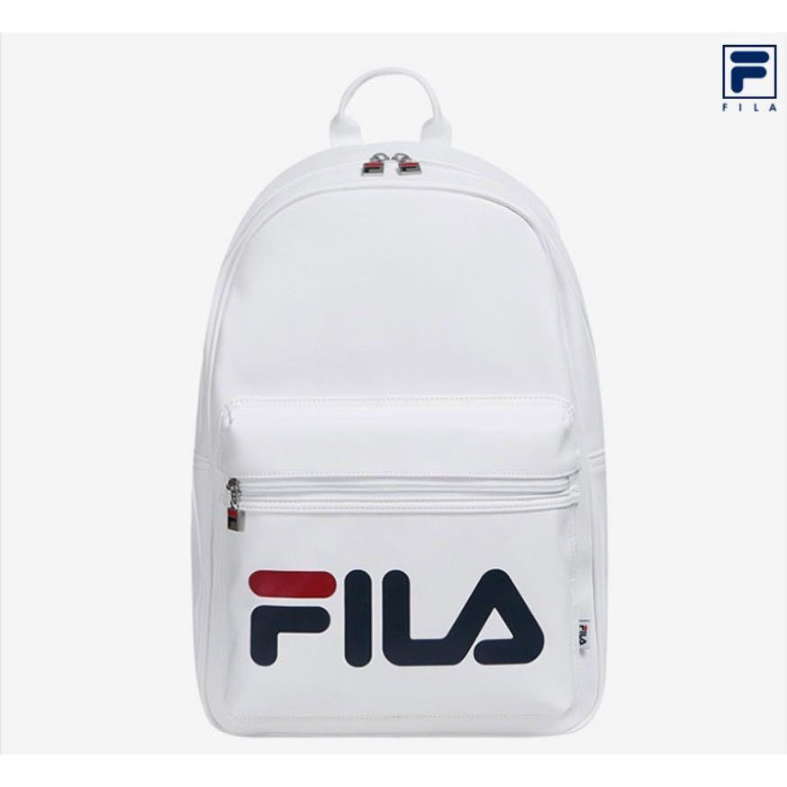 White discount fila backpack