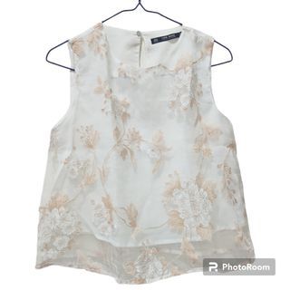 White Lace Top By Zara