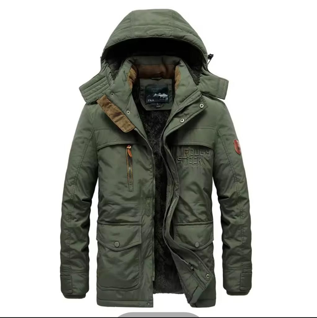 Mens fur lined parka sale coats