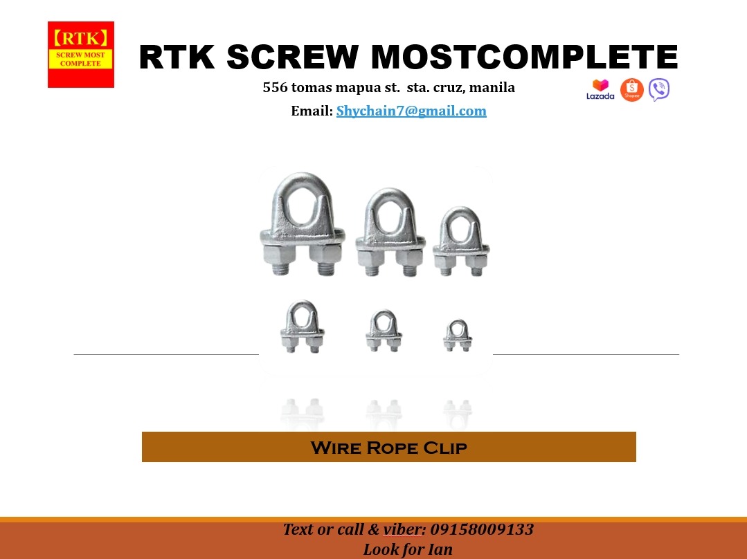 Wire Rope Clip 22mm, Commercial & Industrial, Construction & Building ...