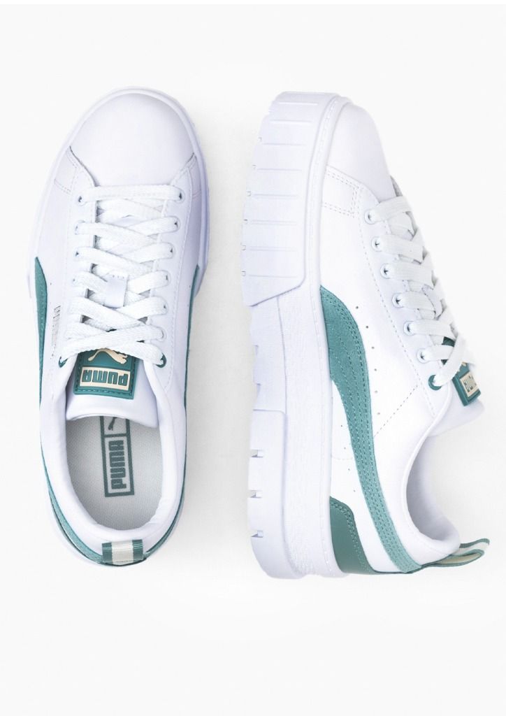 Puma white green hotsell