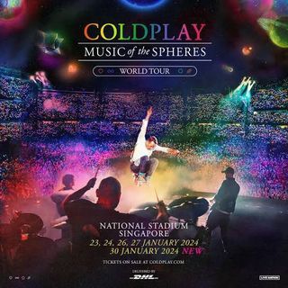 WTS 2 Tickets Coldplay Singapore 23 january
